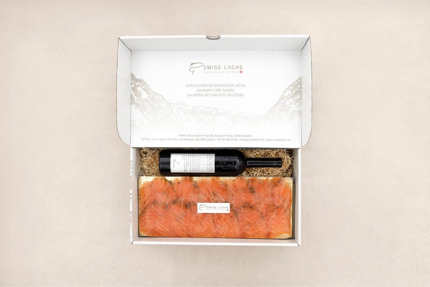 Graved Lachs mit Dill und Bianco Rovere