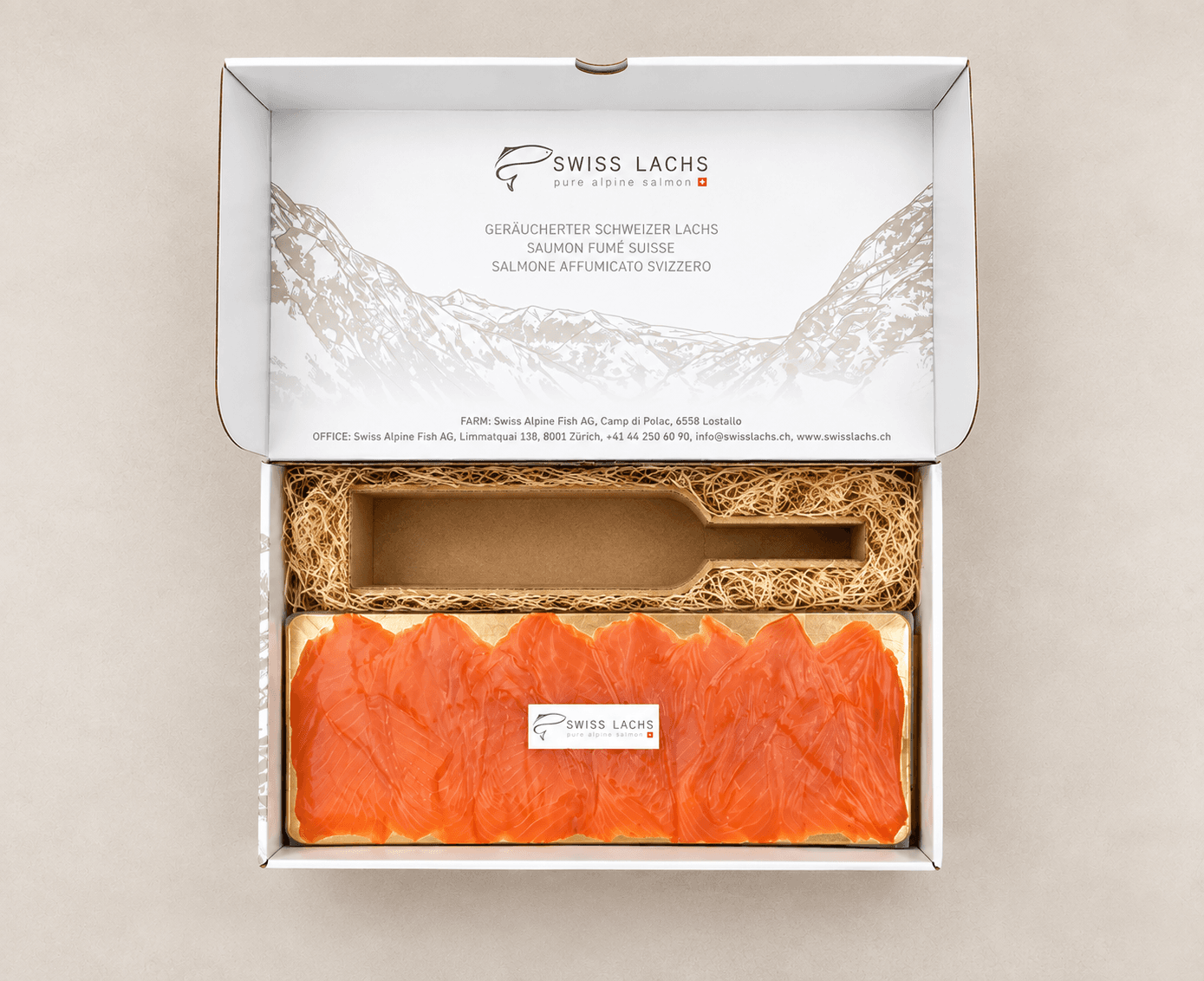 Rauchlachs Filet und hre eigene Wunschflasche